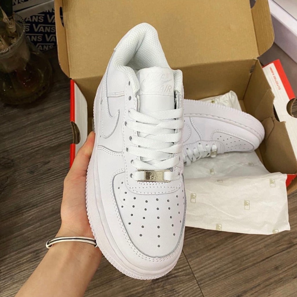 Giày Sneaker AF1 Full Trắng thấp,giày 𝐍𝐈𝐊𝐄 𝐀𝐈𝐑 𝐅𝐎𝐑𝐂𝐄 Cao Cấp Full Size Nam Nữ Full Box Full Bill - Tina official