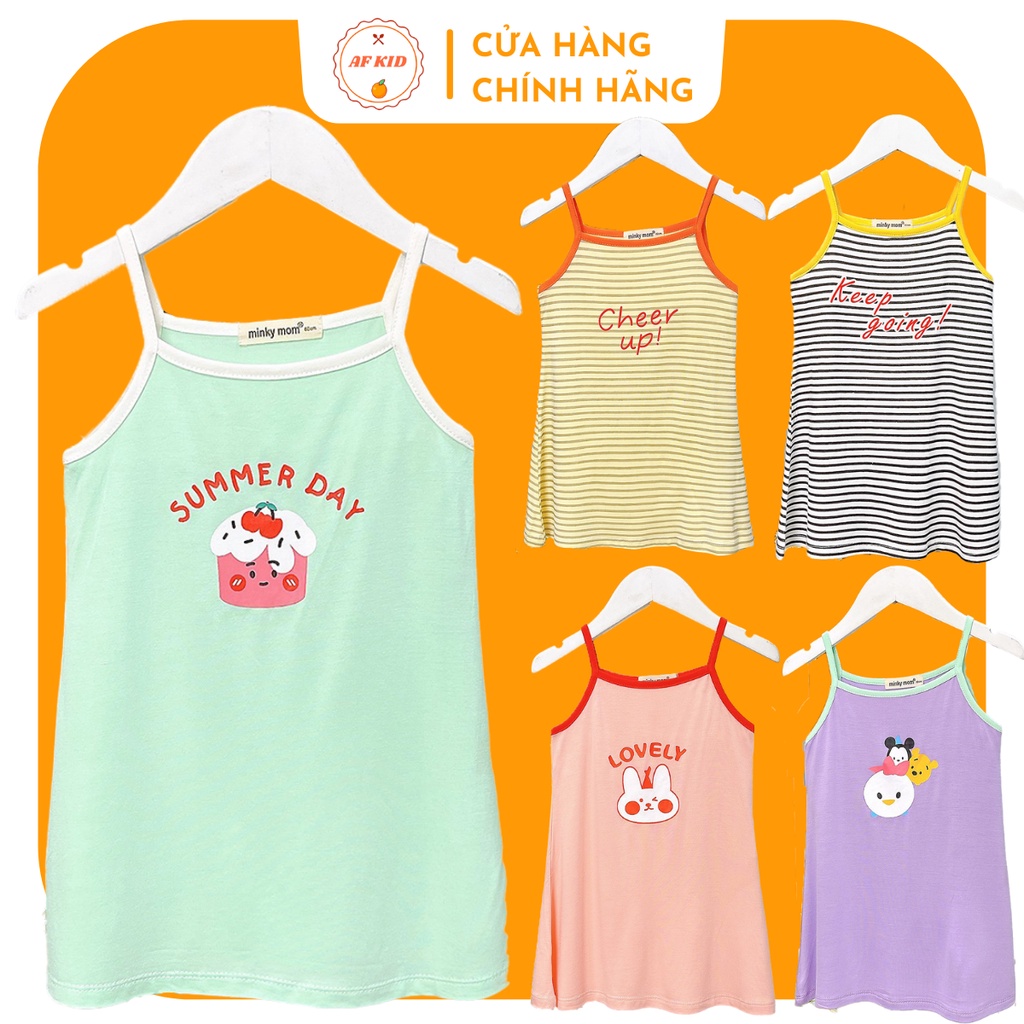 Váy Body Minky Mom Cheer Up Cho Bé Gái, chất thun lạnh cao cấp siêu mát mùa hè 6-20kg