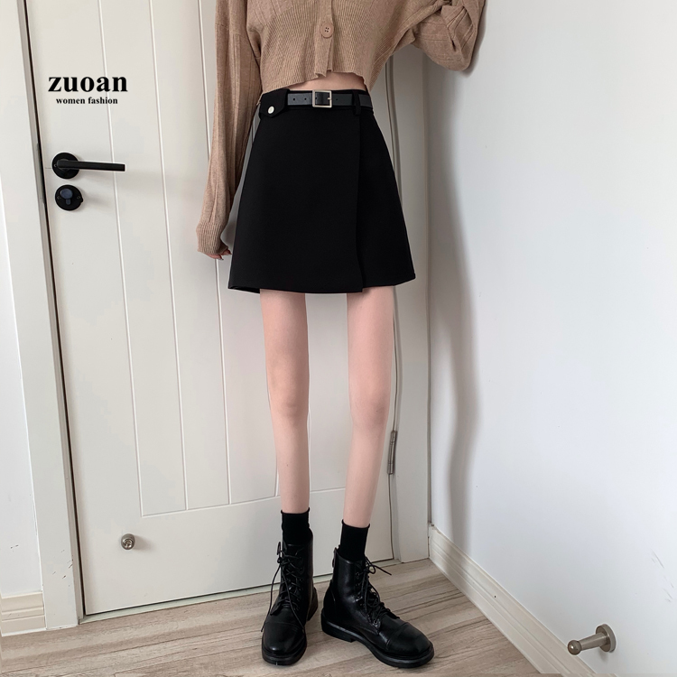 SUXI Chân Váy Nữ Lưng Cao Dáng Chữ A Thời Trang Cá Tính