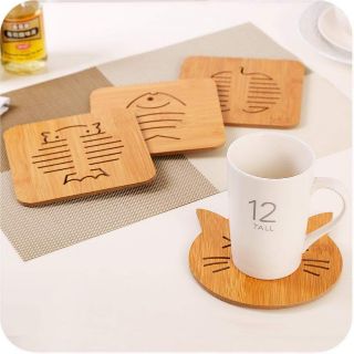 Miếng lót ly, chén bằng gỗ