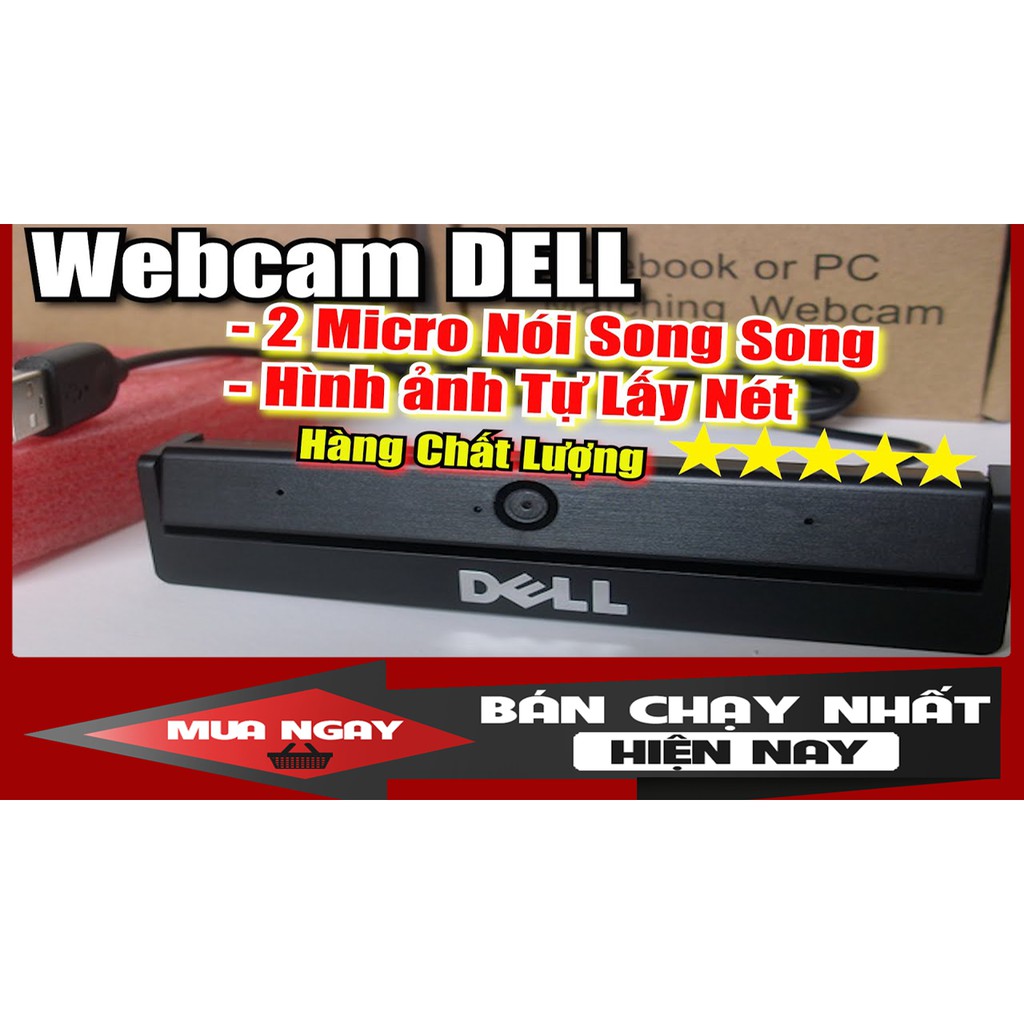 Webcam DELL cho máy tính - Thu hình cho máy tính, pc, TV, để bàn .