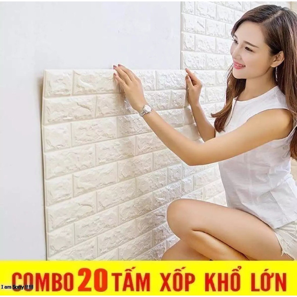 20 Tấm xốp dán tường 3D trang trí nhà đẹp phong cách hàn quốc