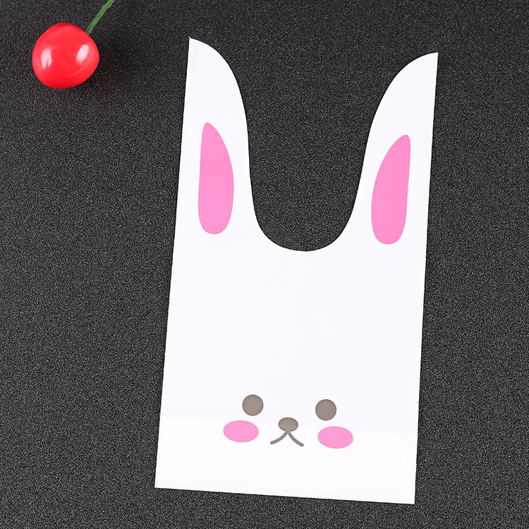 20pcs Rabbit Cookie Plastic Candy Biscuit Packaging Gift