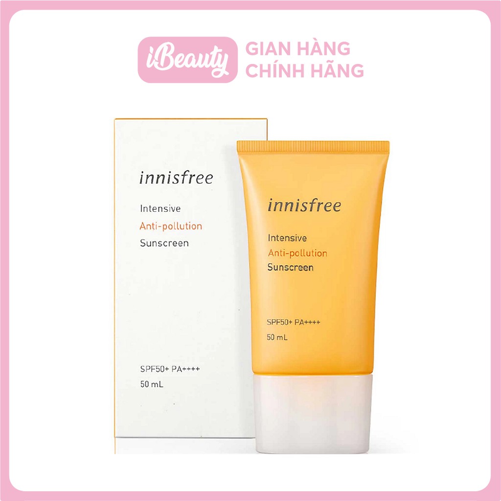 KEM CHỐNG NẮNG INNISFREE INTENSIVE ANTI-POLLUTION SUNSCREEN SPF50+ PA++++ 50ml - Hàn Quốc chính hãng