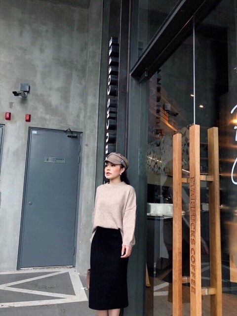 CHÂN VÁY LEN MỊN XẺ SAU MS15727 | BigBuy360 - bigbuy360.vn