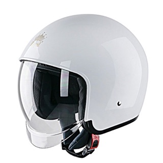 Mũ bảo hiểm 3/4 kính âm 𝐑𝐎𝐘𝐀𝐋 𝐌𝟏𝟑𝟗 trắng bóng (tặng kèm túi đựng)