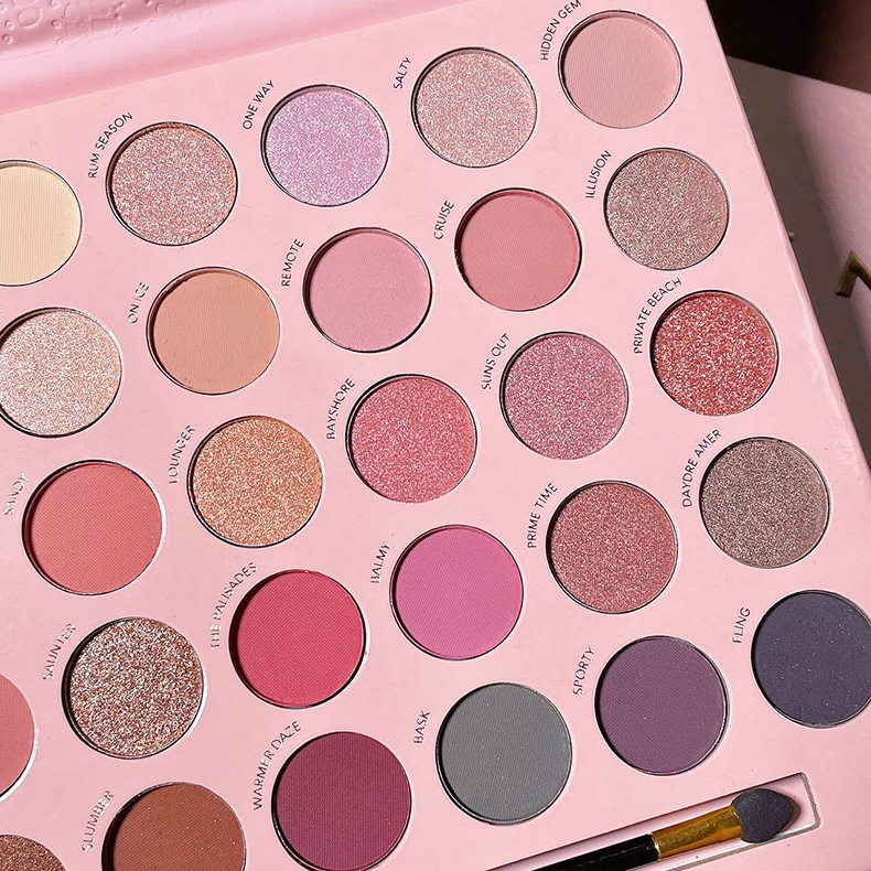 Bảng Phấn Mắt ErshiQi 30 Màu Lì Lấp Lánh Trang Điểm Chuyên Nghiệp