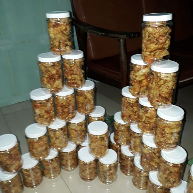1ký Da heo chiên giòn cháy tỏi ớt thơm ngon