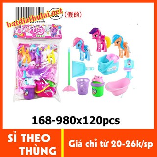 [ĐỔ BUÔN] NGỰA PONY DỤNG CỤ VỆ SINH GIA ĐÌNH | 1 THÙNG 120 BỘ (23K/1 SP)