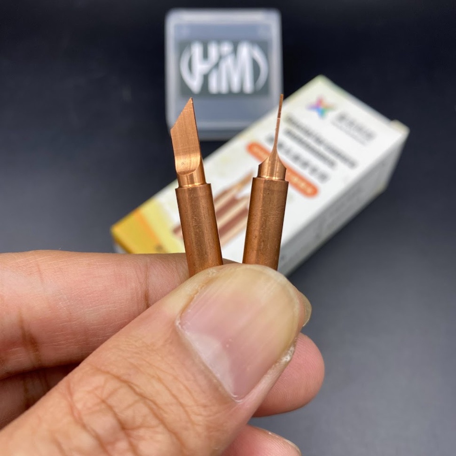 Mũi hàn đồng siêu mỏng vát to