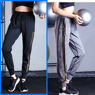 quần JOGGER dài phối lưới tập gym,yoga,aerobic nữ