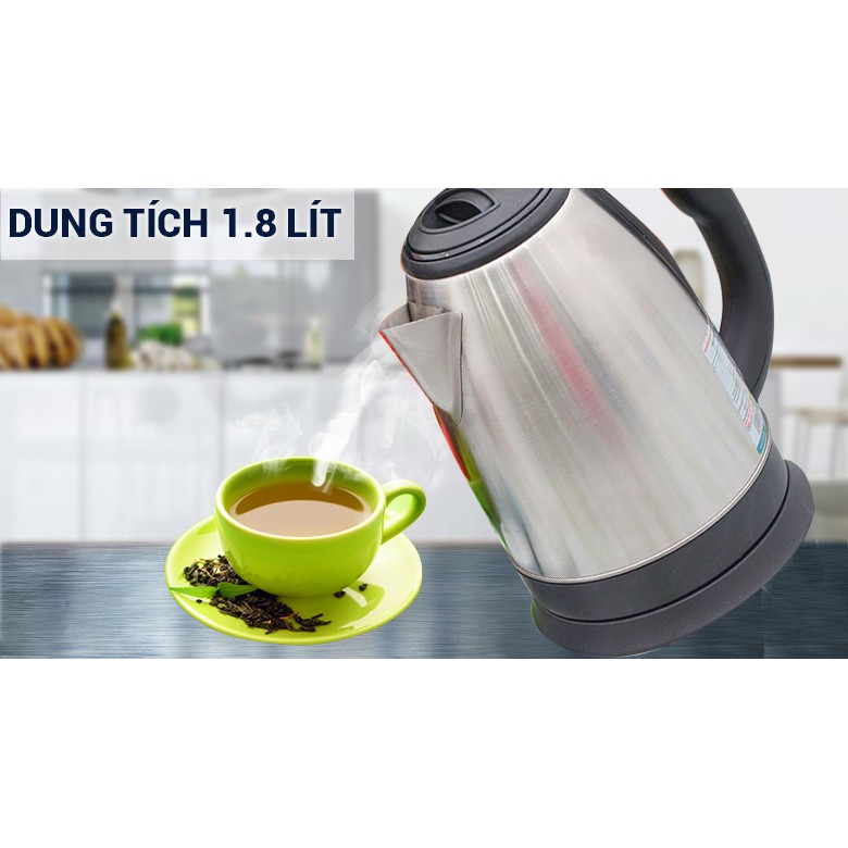 Hàng chính hãng BH 12 tháng - 1182 Ấm siêu tốc inox SUNHOUSE SHD1182