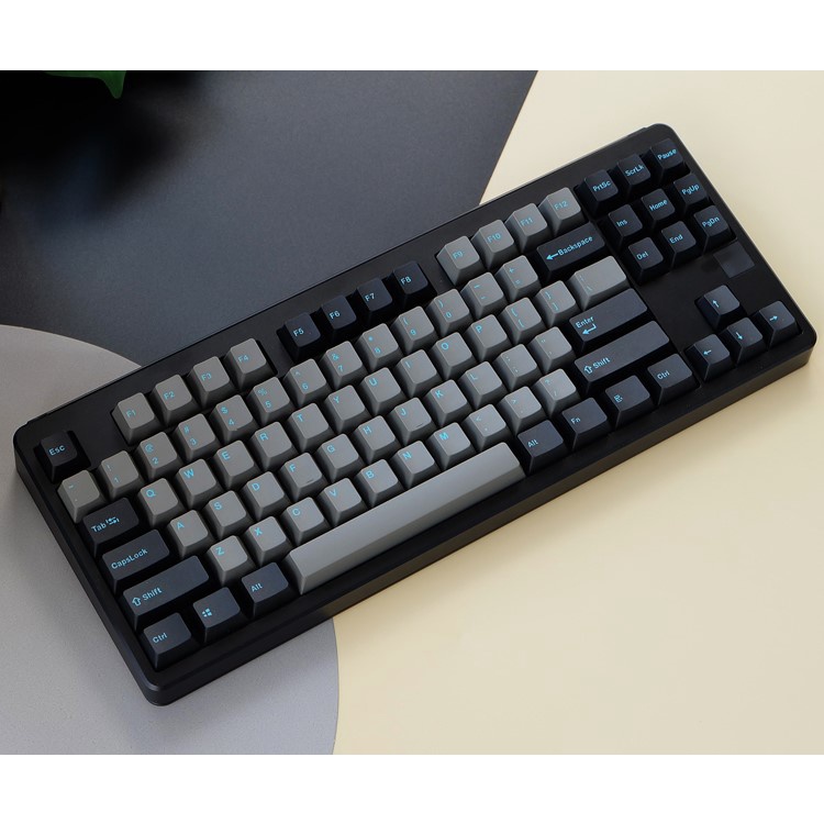 Keycap Graphite Green màu xanh than chì | Cấu hình OEM PBT Keycaps 123 phím phù hợp với bàn phím cơ 64/84/104