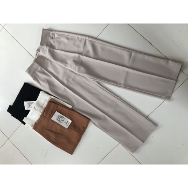 ❤Quần Tây ống rộng ❤khoá sườn,💖FREESHIP💖, -ảnh thật phía sau Q007