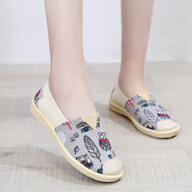 [Mã 99FASHIONSALE1 giảm 10K đơn 50K] Giày vải slip on nhiều mẫu