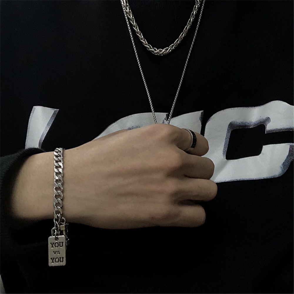 Vòng Tay Kiểu Dáng Cá Tính Phong Cách Hip-Hop Hàn Quốc