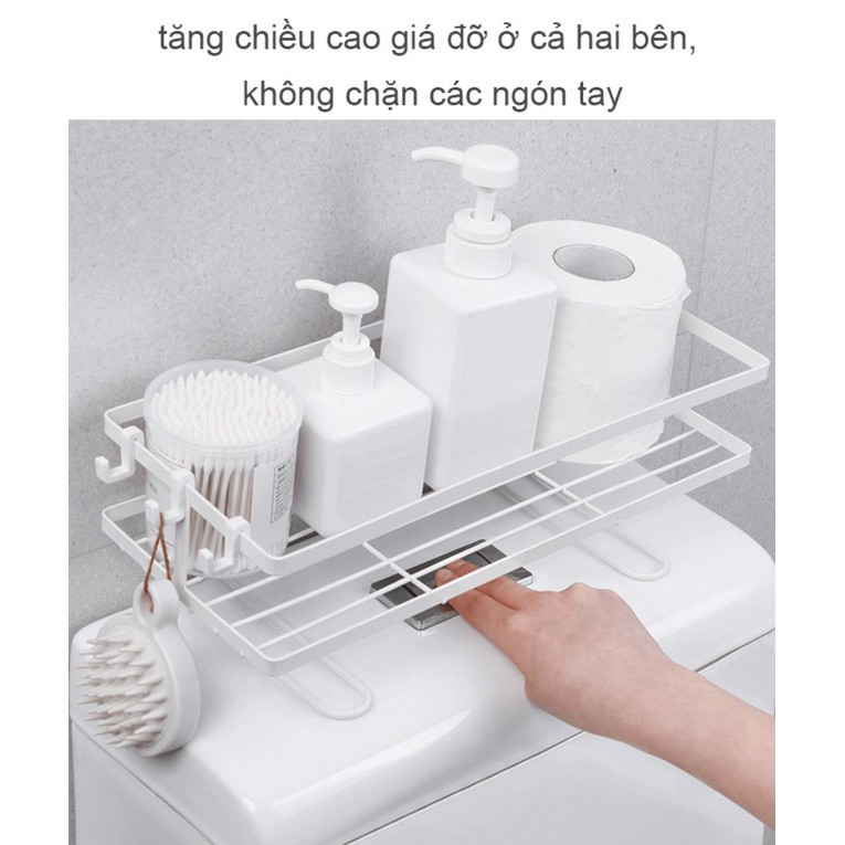 Giá đựng trên bồn cầu Bathrooms Store Artifacts (Trắng) - Home and Garden