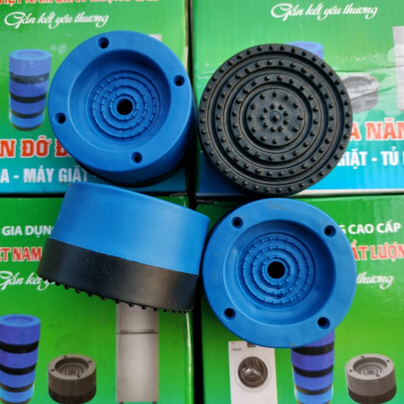 Bộ 4 chân Chống rung chân đỡ đa năng, chống rung máy giặt kiểu mới
