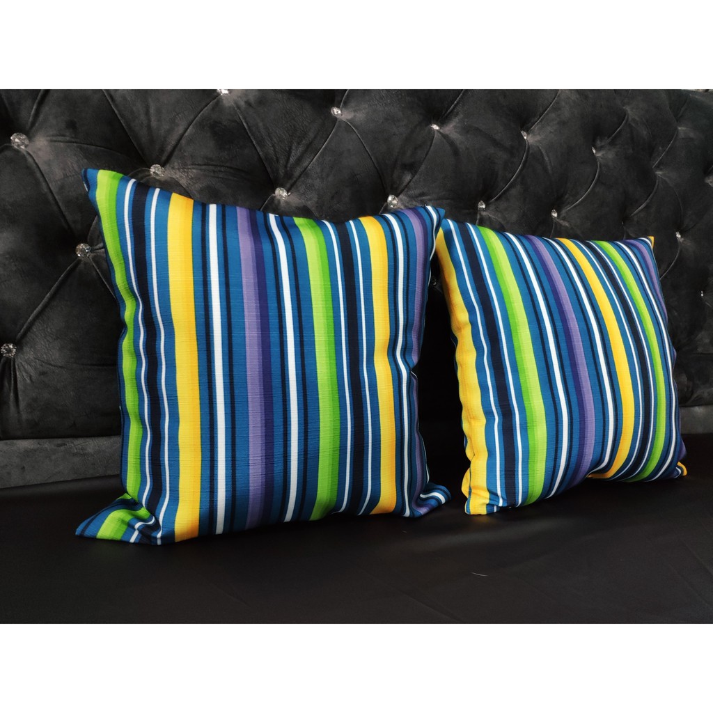 Bộ 1 gối vuông gòn bông (có dây khóa kéo) kèm vỏ gối/ áo gối (45x45cm) - Hoa văn đa dạng/ sang trọng
