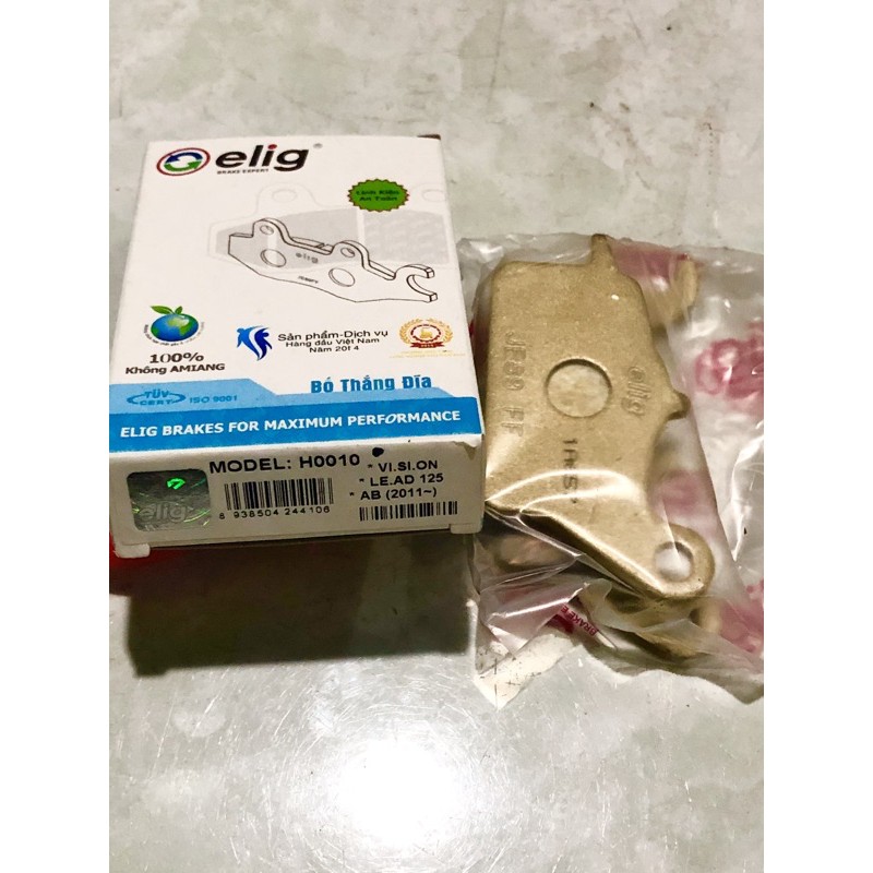 Bố thắng đĩa xe Vision, Lead 125, Air Blade 2011-> hiệu Elig