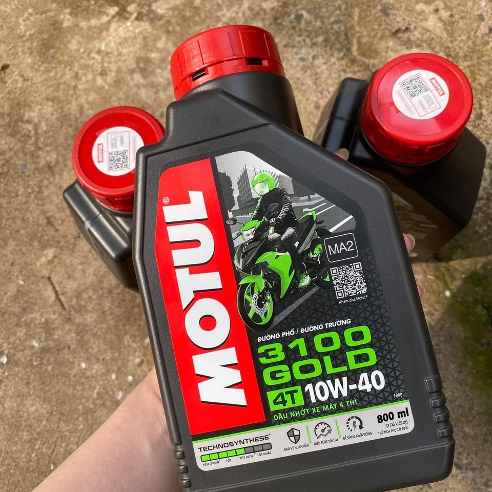 Nhớt xe máy số cao cấp Motul Gold 3100 10W40 800ml - sản phẩm mới cấp độ cao cấp