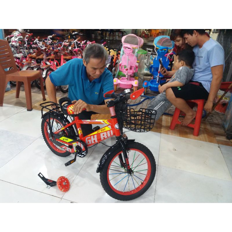 Xe đạp trẻ em 16in bé trai GHbike Nhập Khẩu