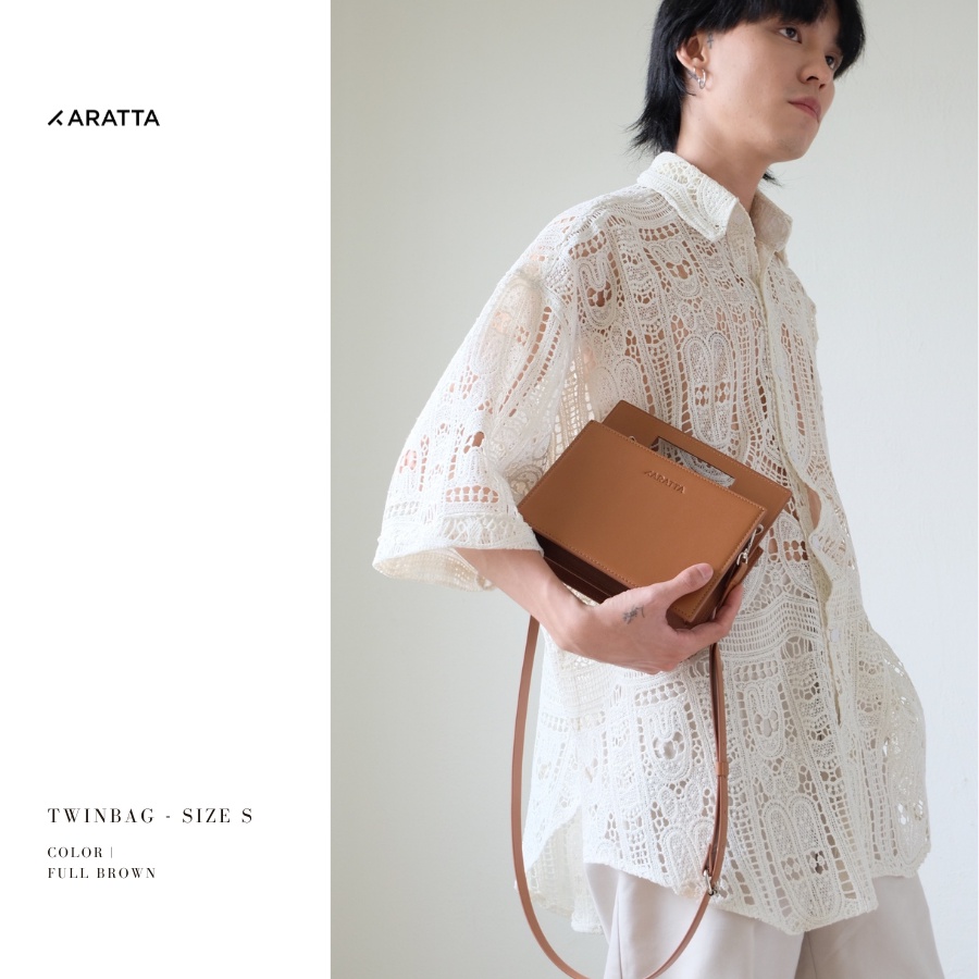 KARATTA | TWINBAG - FULL BROWN - TÚI THIẾT KẾ CAO CẤP