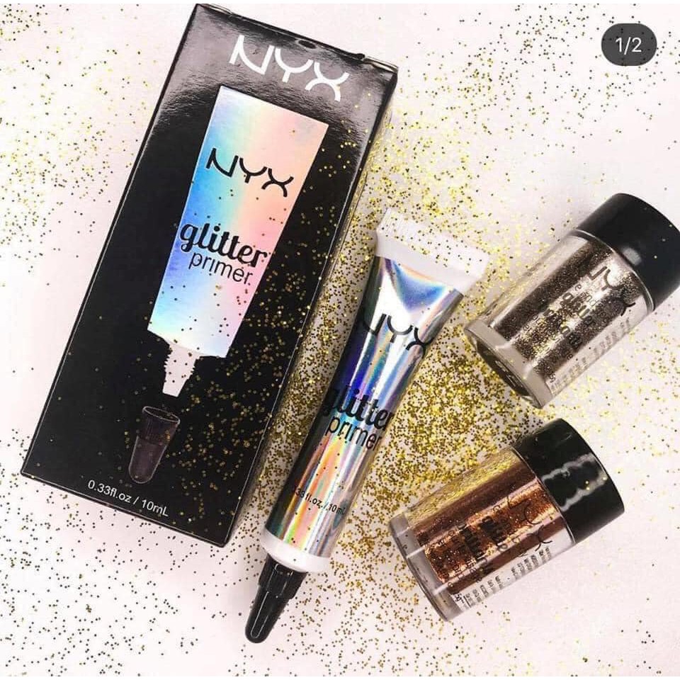 {chuẩn Auth}Kem Lót nhũ Mắt & Môi Nyx Glitter Primer 10ml Giúp Bám Màu Lâu Trôi Chính hãng | BigBuy360 - bigbuy360.vn