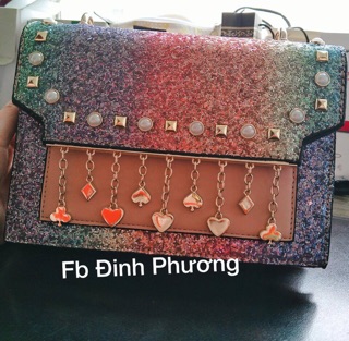 Túi cầu vồng bling bling