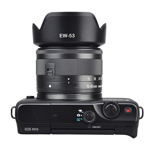 Loa che nắng Hood EW-53 cho máy ảnh Canon M10 M50 ống kính kit 15-45mm