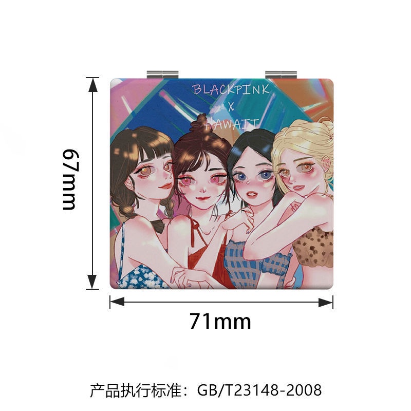 Gương Gập Hai Mặt In Hình Nhóm Nhạc BLACKPINK Đẹp Mắt