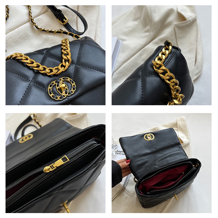 Túi Đeo Chéo Hình Vuông Nhỏ Thêu Họa Tiết Thời Trang Thu Đông 2022 Cho Nữ