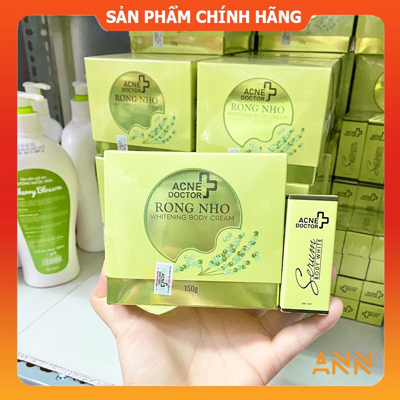 [Chính hãng] Kem body rong nho Acne Doctor - Tặng kèm 1 serum kích trắng- 8938540049017