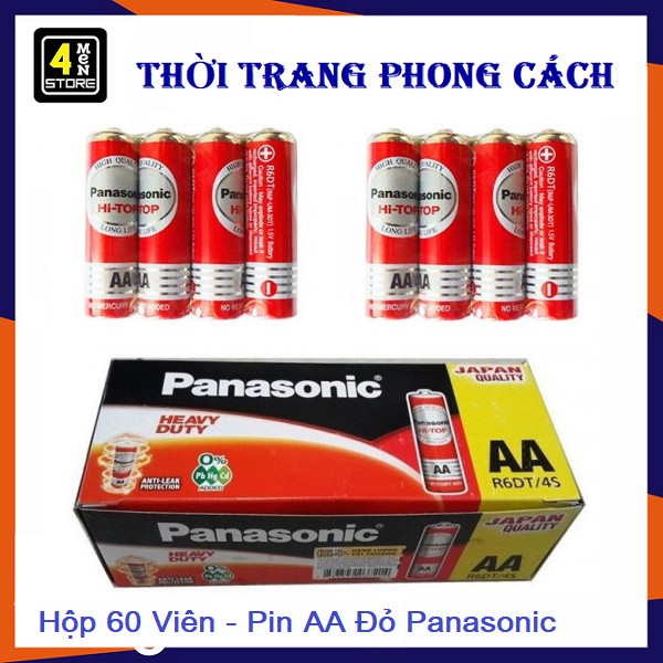 Hộp 60 Viên Pin AA Panasonic - Pin Panasonic Đỏ ( 60 Viên )