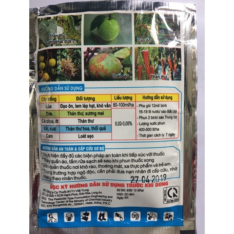 Chế phẩm Natigold- Nấm Cô Tiên phòng trị bệnh phấn trắng, sương mai, thán thư trên hoa cây cảnh