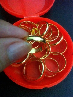 Combo 10 nhẫn mạ vàng 24k cao cấp