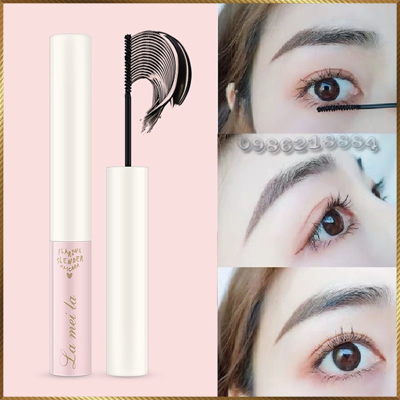 Chuốt mi siêu mảnh tơi mi Lameila Flaring Slender Mascara vỏ Hồng LFS1