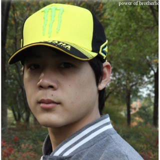 mũ lưỡi trai đi xe Yamaha monster vàng