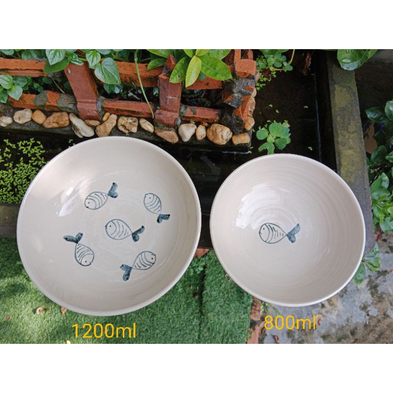 Bát tô nông lòng. gốm sứ Bát Tràng vuốt tay thủ công