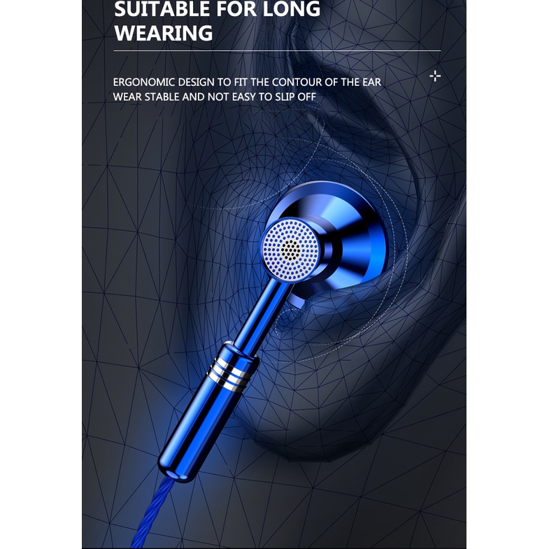 Tai nghe nhét tai NEWMSNR A601 âm thanh vòm 9D chất lượng cao kèm phụ kiện