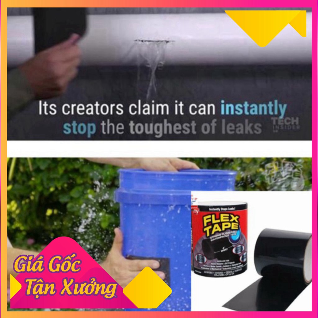 SIÊU HOT >> FREE SHIP ☘️Miếng Vá Chống Nước Siêu Dính Flex Tape giá tốt chỉ có ở tiện ích shop GIÁ TỐT CHỈ CÓ TẠI TIỆN Í