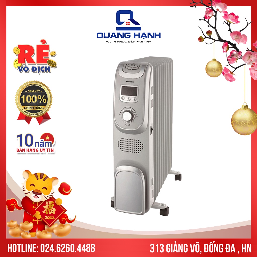 [Hàng chính hãng] Máy sưởi dầu Tiross TS9211 11 thanh 2300W