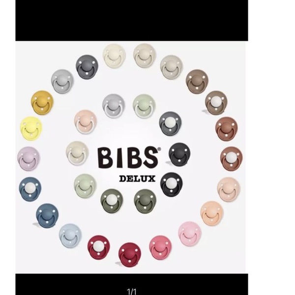 [Chính Hãng] Ti giả/ Ti ngậm BIBS Delux Silicon cho bé 0-3 tuổi - Tặng kèm hộp đựng ti