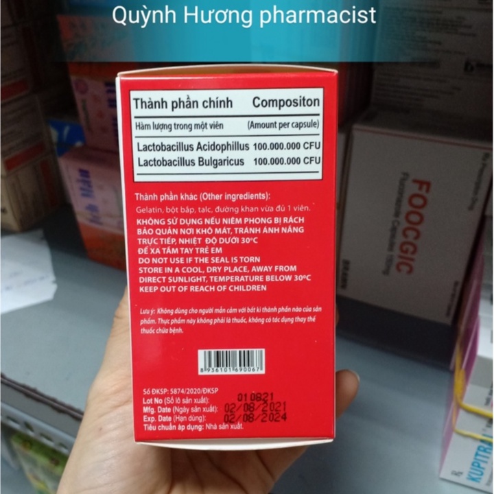 Viên uống BIOLACTO lọ 100 viên giúp hệ tiêu hóa khỏe mạnh