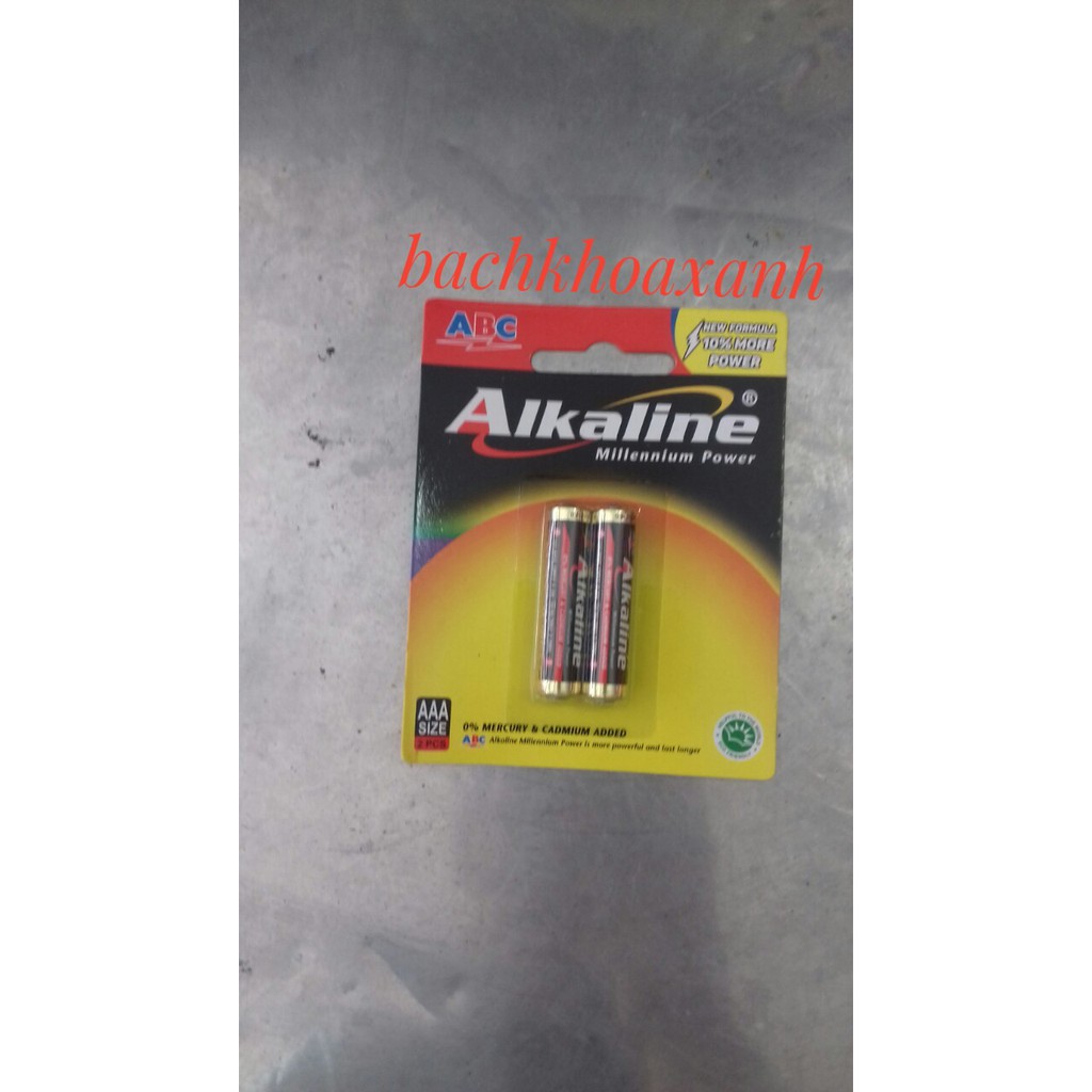 Pin 3A (AAA) - ABC Alkaline vỉ 2 viên