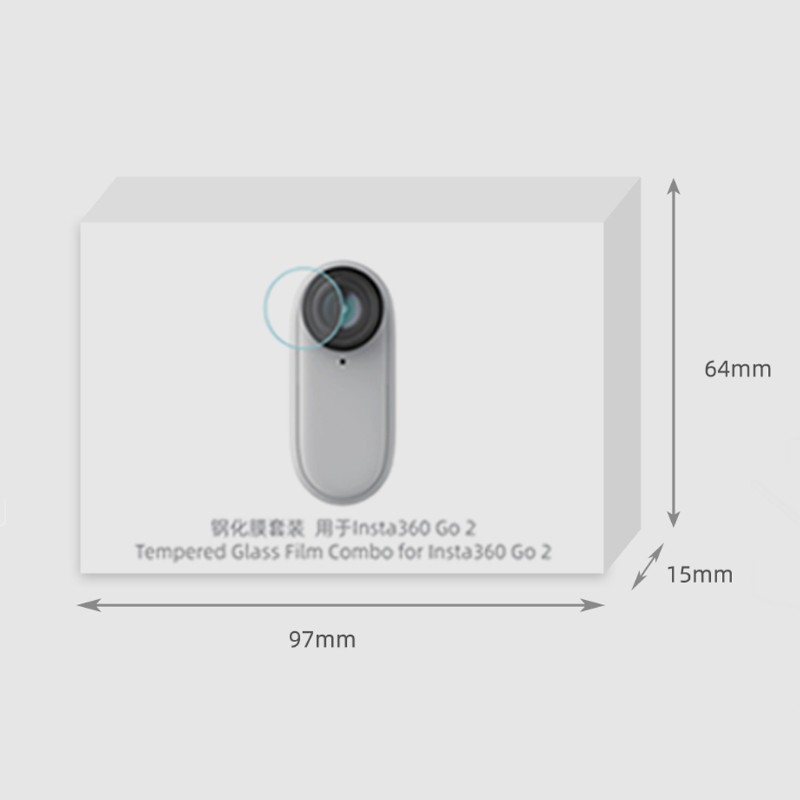 Kính Cường Lực Bảo Vệ Ống Kính Chống Trầy Cho - Insta360 Go 2