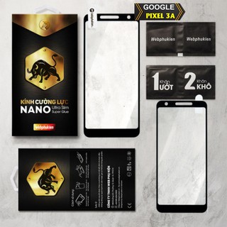 Kính cường lực cho Google Pixel 3A hiệu webphukien