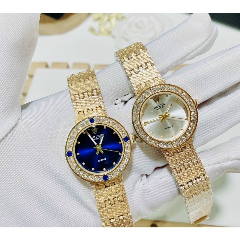 Đồng Hồ Đeo Tay Nữ Rolex Mặt Kính Tròn Sang Trọng