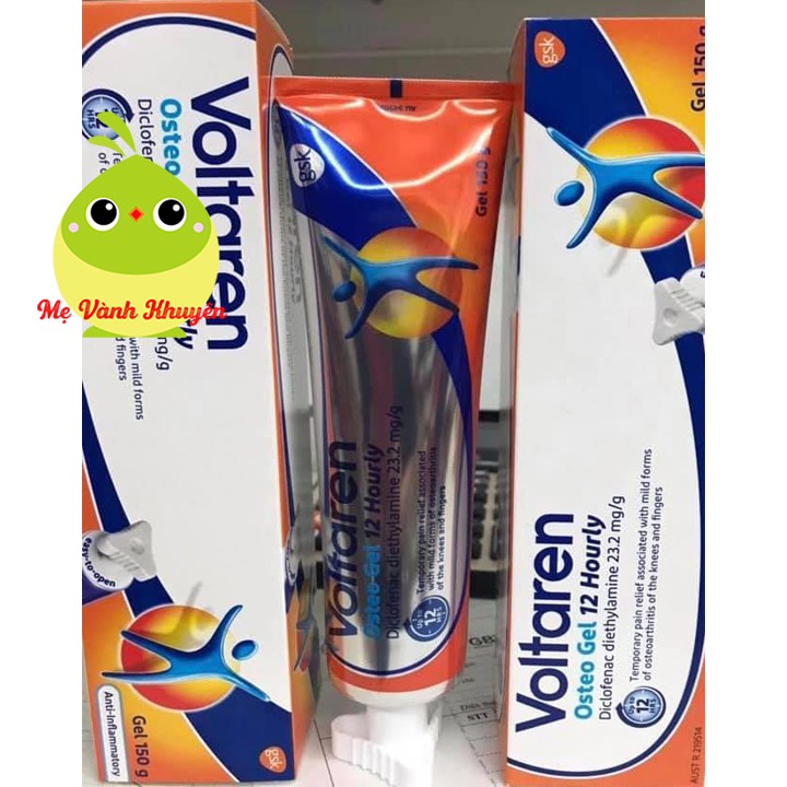 Gel bôi giảm đau mỏi cơ, bong gân, nhức khớp Voltaren Emulgel / Osteo Gel, Úc (100g)