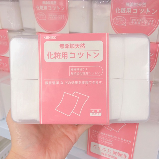 Bông tẩy trang miniso 1000 miếng